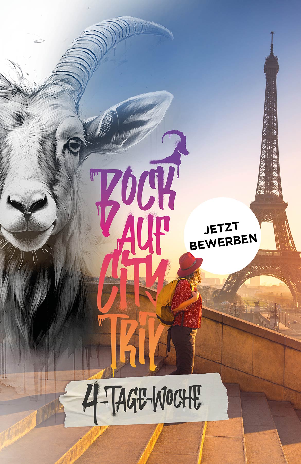 Bock auf Citytrip? Deine 4-Tage-Woche bei Heavyteam. Bild von Paris mit Bock.